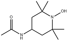 N-(1-hydroxy-2,2,6,6-tetramethylpiperidin-4-yl)acetamide Struktur