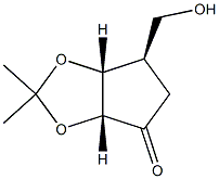 (3aR,6R,6aR)-6-(Hydroxymethyl)-2,2-dimethyldihydro-3ah-cyclopenta[d][1,3]dioxol-4(5H)-one Structure