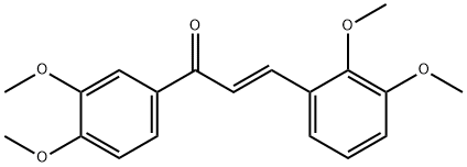 (2E)-3-(2,3-dimethoxyphenyl)-1-(3,4-dimethoxyphenyl)prop-2-en-1-one Structure