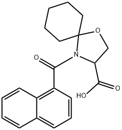 4-(naphthalene-1-carbonyl)-1-oxa-4-azaspiro[4.5]decane-3-carboxylic acid Structure