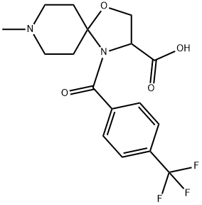 1326809-00-0 8-methyl-4-[4-(trifluoromethyl)benzoyl]-1-oxa-4,8-diazaspiro[4.5]decane-3-carboxylic acid