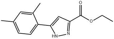 ethyl 5-(2,4-dimethylphenyl)-1H-pyrazole-3-carboxylate, 1326810-41-6, 结构式