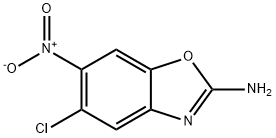 5-chloro-6-nitro-1,3-benzoxazol-2-amine Struktur