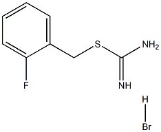 {[(2-fluorophenyl)methyl]sulfanyl}methanimidamide hydrobromide Structure