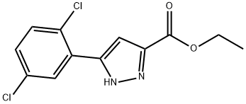 ethyl 5-(2,5-dichlorophenyl)-1H-pyrazole-3-carboxylate Structure
