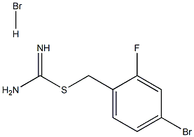 {[(4-bromo-2-fluorophenyl)methyl]sulfanyl}methanimidamide hydrobromide 结构式