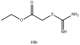 ethyl 2-(carbamimidoylsulfanyl)acetate hydrobromide 结构式