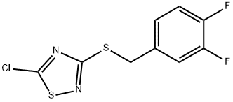 5-chloro-3-{[(3,4-difluorophenyl)methyl]sulfanyl}-1,2,4-thiadiazole Structure