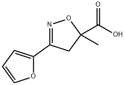 3-(furan-2-yl)-5-methyl-4,5-dihydro-1,2-oxazole-5-carboxylic acid Structure