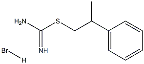 [(2-phenylpropyl)sulfanyl]methanimidamide hydrobromide Structure