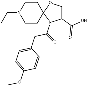 8-ethyl-4-[2-(4-methoxyphenyl)acetyl]-1-oxa-4,8-diazaspiro[4.5]decane-3-carboxylic acid Structure