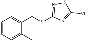 5-chloro-3-{[(2-methylphenyl)methyl]sulfanyl}-1,2,4-thiadiazole, 1326814-53-2, 结构式