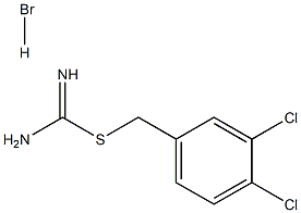 {[(3,4-ジクロロフェニル)メチル]スルファニル}メタンイミドアミド臭化水素酸塩 化学構造式