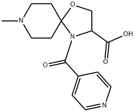 8-メチル-4-(ピリジン-4-カルボニル)-1-オキサ-4,8-ジアザスピロ[4.5]デカン-3-カルボン酸 price.