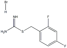 {[(2,4-difluorophenyl)methyl]sulfanyl}methanimidamide hydrobromide, 1326815-72-8, 结构式