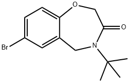 7-bromo-4-tert-butyl-5H-1,4-benzoxazepin-3-one,1326874-72-9,结构式