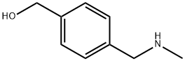 (4-Methylaminomethyl-phenyl)-methanol 化学構造式