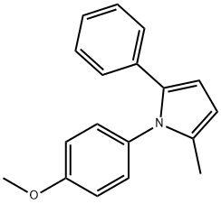 1H-Pyrrole, 1-(4-methoxyphenyl)-2-methyl-5-phenyl- Structure