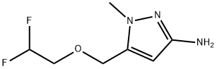 5-(2,2-difluoroethoxymethyl)-1-methyl-pyrazol-3-amine Structure