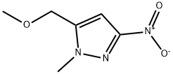 5-(methoxymethyl)-1-methyl-3-nitro-pyrazole Structure