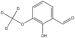2-hydroxy-3-(trideuteriomethoxy)benzaldehyde, 1329569-04-1, 结构式