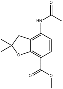 methyl 4-acetamido-2,2-dimethyl-2,3-dihydrobenzofuran-7-carboxylate Structure