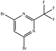 4,6-Dibromo-2-trifluoromethyl-pyrimidine 化学構造式