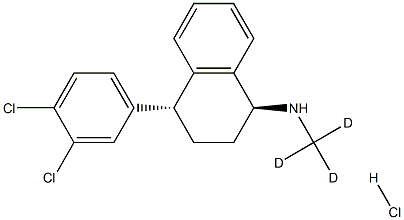 1330180-66-9 (1S,4R)-4-(3,4-dichlorophenyl)-N-(trideuteriomethyl)-1,2,3,4-tetrahydronaphthalen-1-amine:hydrochloride