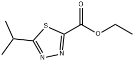 5-异丙基-1,3,4-噻二唑-2-羧酸乙酯, 1330754-00-1, 结构式