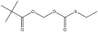 Propanoic acid, 2,2-dimethyl-, [[(ethylthio)carbonyl]oxy]methyl ester 化学構造式