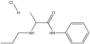 N-phenyl-2-(propylamino)propanamide hydrochloride Struktur