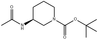 (S)-tert-Butyl 3-acetamidopiperidine-1-carboxylate Structure