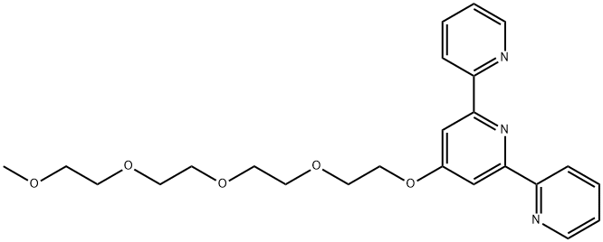 6-(pyridin-2-yl)-4-(2,5,8,11-tetraoxatridecan-13-yloxy)-2,2-bipyridine Struktur