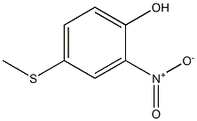 Phenol, 4-(methylthio)-2-nitro- Structure