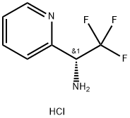 (R)-2,2,2-トリフルオロ-1-(ピリジン-2-イル)エタンアミン二塩酸塩 化学構造式