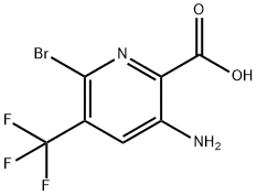 3-AMINO-6-BROMO-5-(TRIFLUOROMETHYL)PICOLINIC ACID 结构式