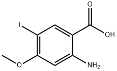 2-amino-5-iodo-4-methoxybenzoic acid 化学構造式