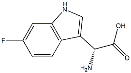 (R)-2-AMINO-2-(6-FLUORO-1H-INDOL-3-YL)ACETIC ACID,1335438-11-3,结构式