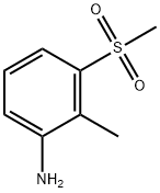 3-甲磺酰基-2-甲基苯胺 结构式