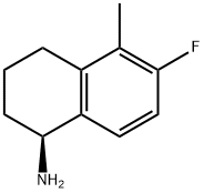 (1S)-6-FLUORO-5-METHYL-1,2,3,4-TETRAHYDRONAPHTHYLAMINE Structure