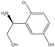 3-((1S)-1-AMINO-2-HYDROXYETHYL)-4-CHLOROPHENOL Struktur