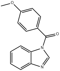 1-(4-methoxybenzoyl)-1H-benzimidazole Struktur