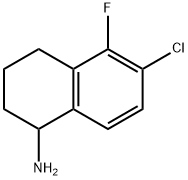 6-CHLORO-5-FLUORO-1,2,3,4-TETRAHYDRONAPHTHYLAMINE Structure