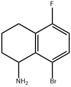 8-溴-5-氟-1,2,3,4-四氢萘-1-胺 结构式