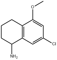 7-CHLORO-5-METHOXY-1,2,3,4-TETRAHYDRONAPHTHALEN-1-AMINE 化学構造式
