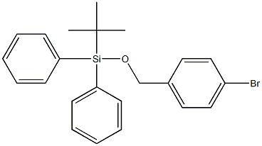 ((4-溴苄基)氧基)(叔丁基)二苯基硅烷, 133776-42-8, 结构式