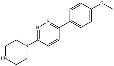3-(4-methoxyphenyl)-6-(piperazin-1-yl)pyridazine Structure