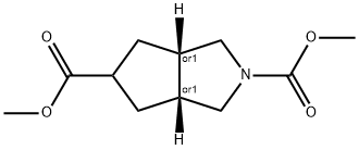 dimethyl (3aR,6aS)-hexahydrocyclopenta[c]pyrrole-2,5(1H)-dicarboxylate Structure
