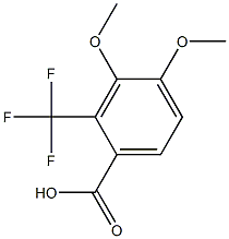 3,4-Dimethoxy-2-(trifluoromethyl)benzoic acid 化学構造式