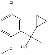 1-(5-chloro-2-methoxyphenyl)-1-cyclopropylethanol Structure